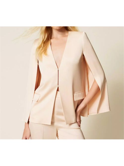 CAPE JACKET TWIN SET | 261TP240007222 PARCHMENT